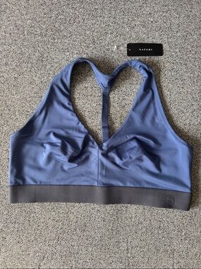 Natori Blue/Asphalt Racerback Wireless Sports Bra